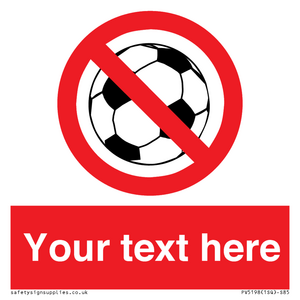 Custom No Ball Games Sign